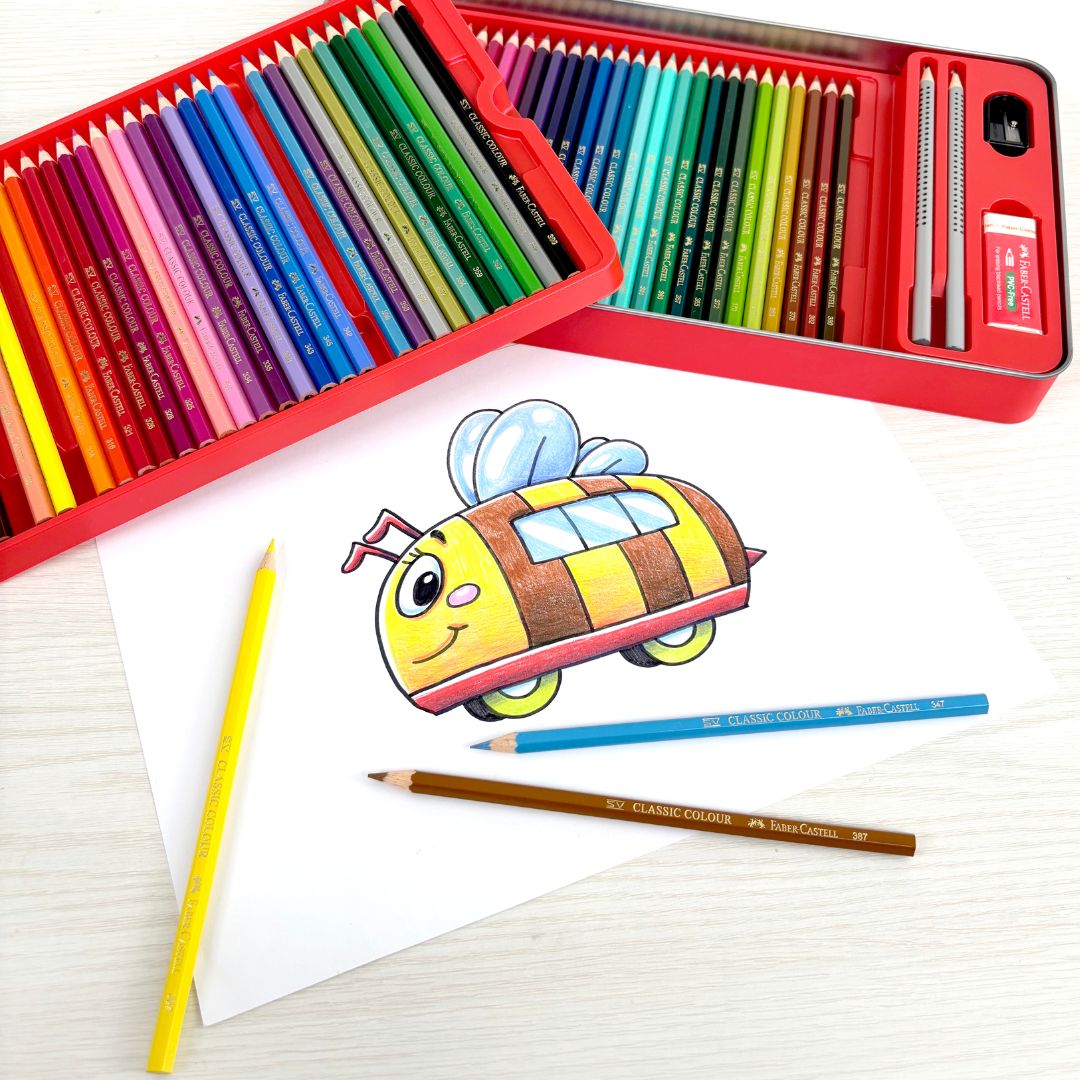60  Classic Colour Pencils Sketch Set